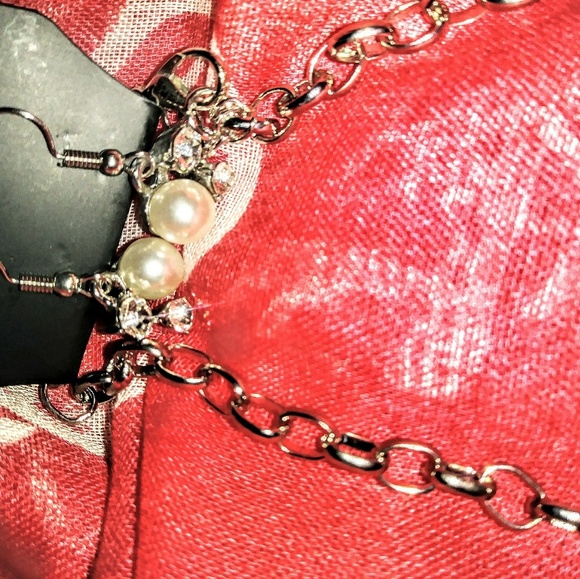 Paparazzi Jewelry Set Pearl & Rhinestone Combo - Picture 5 of 7